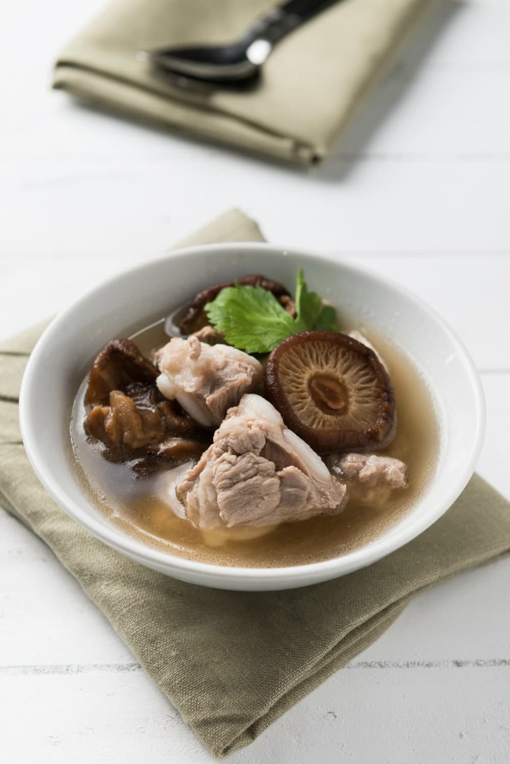 Smoky Paleo Pork Broth with Shiitake