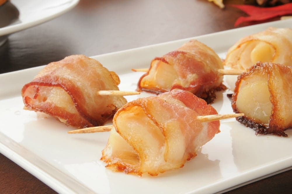 Bacon Wrapped Roasted Scallops Recipe